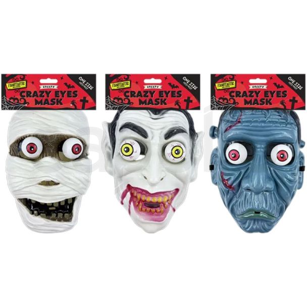 Halloween Crazy Eyes Novelty Mask - Assorted
