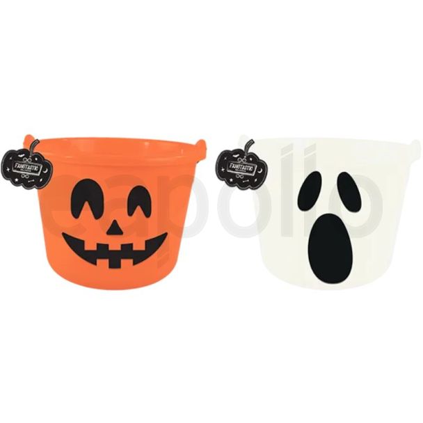 Halloween Face Treat Bucket - Assorted