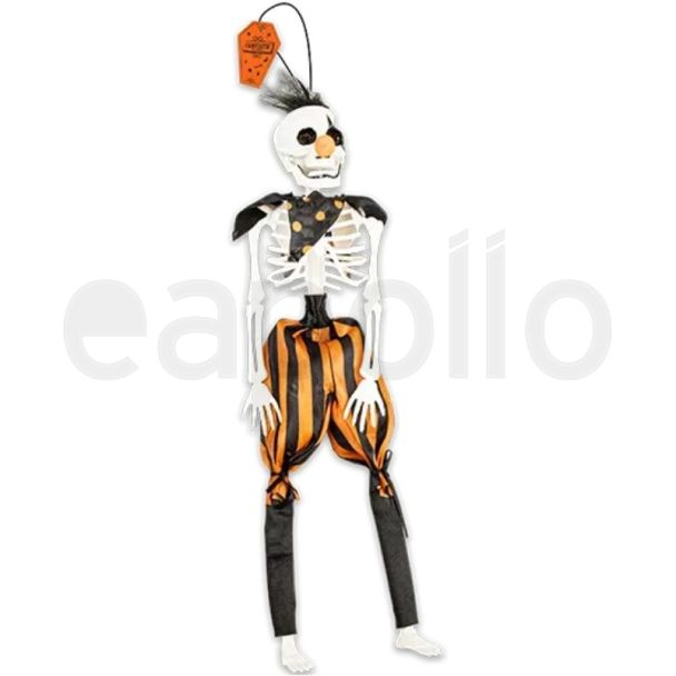 Halloween Hanging Clown Skeleton - 40cm