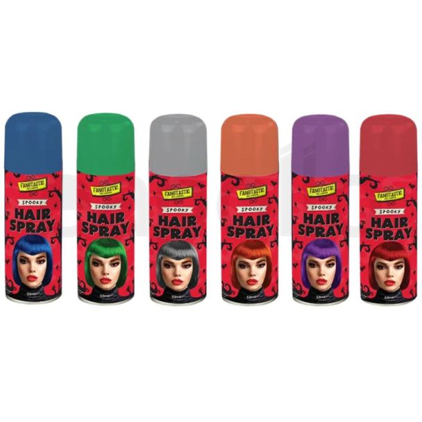 Halloween Spooky Coloured Hairspray - Assorted Colours (70ml)