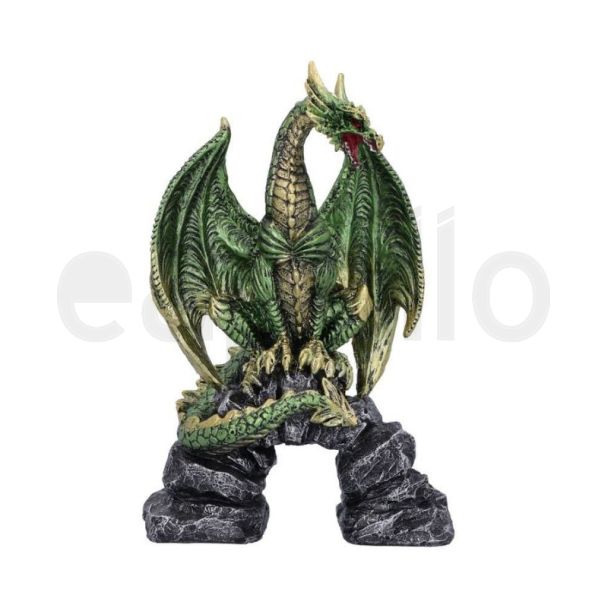 Haranu Green Metallic Dragon Figurine 15.5cm - Assorted