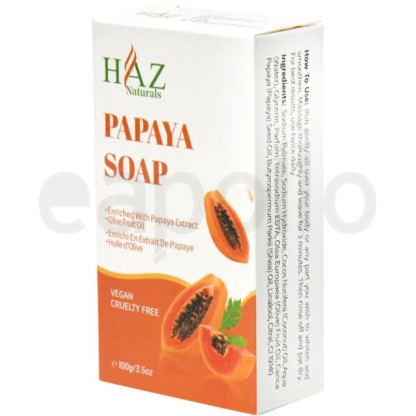 Haz Papaya Vegan Soap - 100g