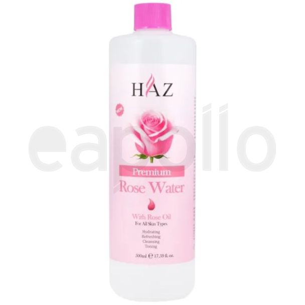 Haz Premium Rose Water With Rose Oil-500ml