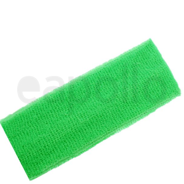Head Sweatbands Neon Green (Wide 20cm x 7cm)