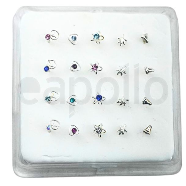 Swarovski Crystal Nose Pin Assorted Designs & Sizes