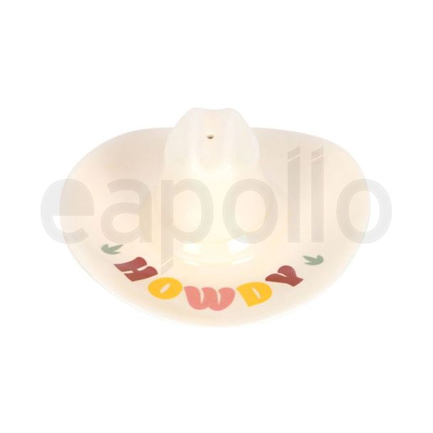 Howdy Cowboy Hat Ceramic Incense Stick Holder