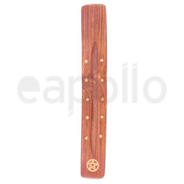 Sheesham Wood Ash Catcher Pentagram & Stars Inlay