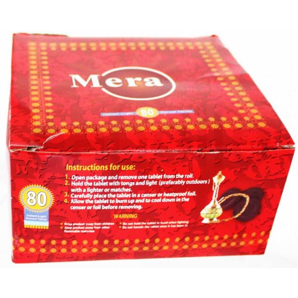 Wholesale Mera Instant Light Charcoal Tablets-80