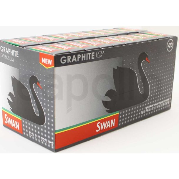Swan Graphite Extra Slim Pre Cut Filter Tips