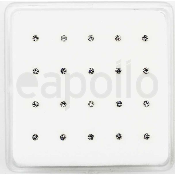 Wholesale Round Nose Pins-Clear(1.5mm)