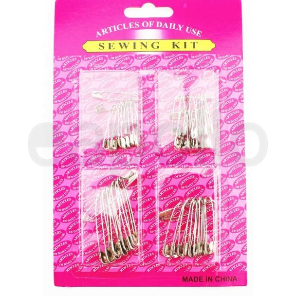 Wholesale Sewing Kit Silver Safety Pins