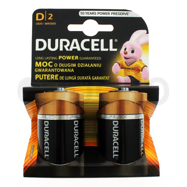 Duracell Plus Power Alkaline Batteries - D (1.5 V) (Exp-07/2035)