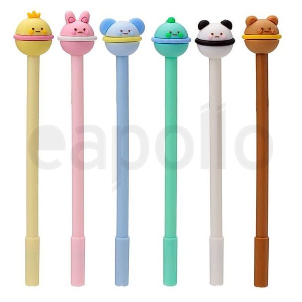 Inkredible Erasable Pen with Cute Animal Topper - 18cm - Asst. Colours