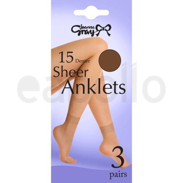 Joanna Gray's 15 Denier Anklets - Natural (One Size)