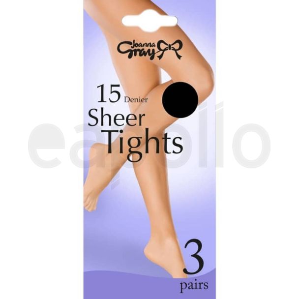 Joanna Gray's 15 Denier Tights - Chocolate (XL) 