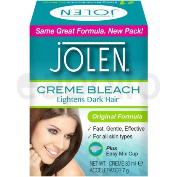 Jolen Creame Bleach Lightens Dark Hair - Original Formula (30ml)