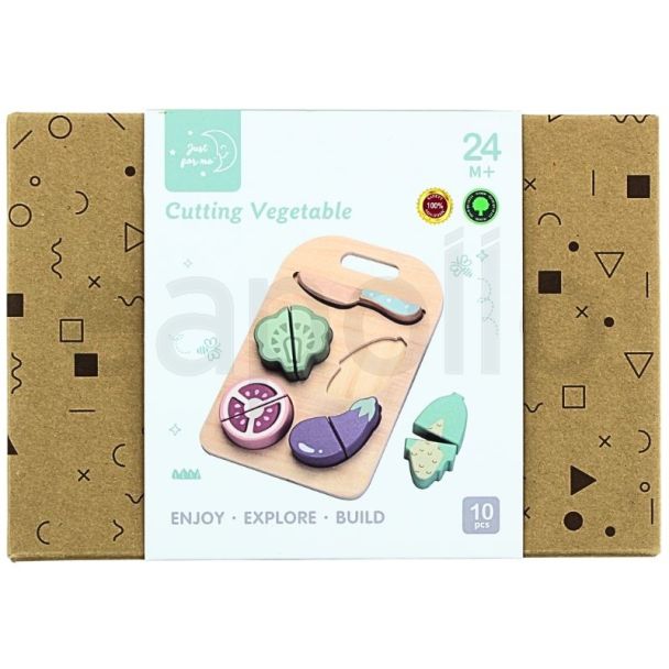Just For Me Wooden Vegetable Cutting Board (10pcs)