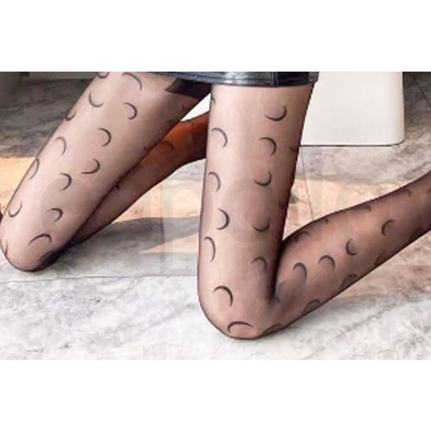 kiki & Chloe 15D Crescent Moon Design Tights - One Size 