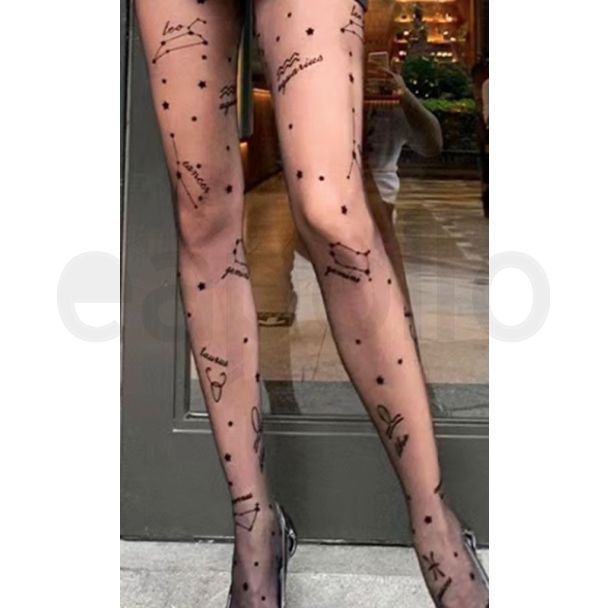 kiki & Chloe 15D Horoscope Stars & Constellation Design Tights - One Size 