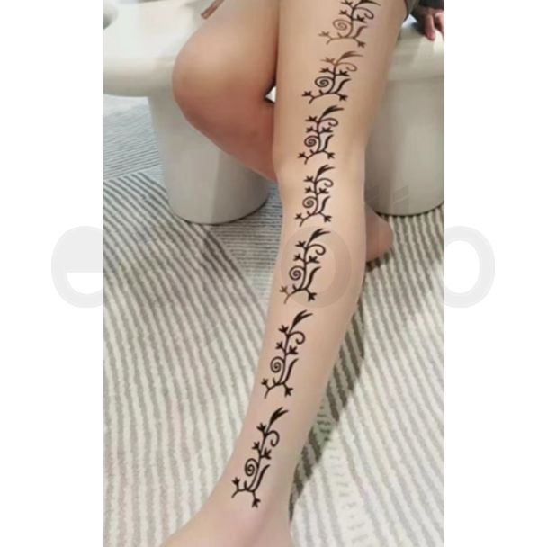 kiki & Chloe 15D Patterned Floral Design Tights - One Size 
