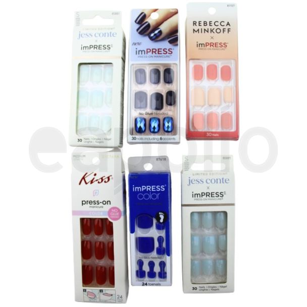 Kiss Glue-On & Press On False Nails - Assortment (2)