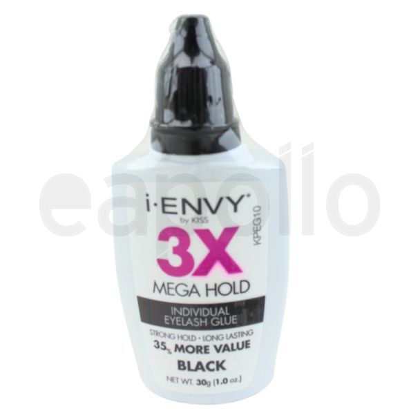Kiss I Envy 3X Mega Hold Individual Eyelash Glue - Black