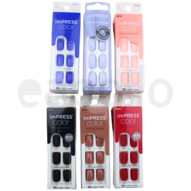 Kiss "Impress" Glue-On & Press On False Nails - Assortment( 1)