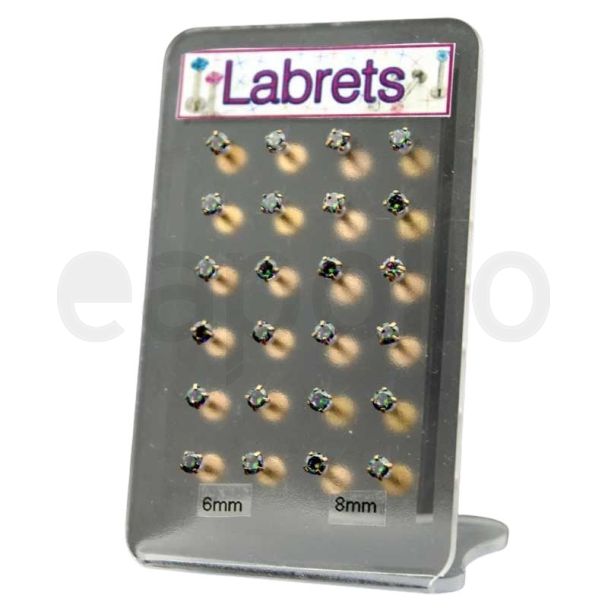Labrets Rain Crystal Claw Set - Rose Gold
