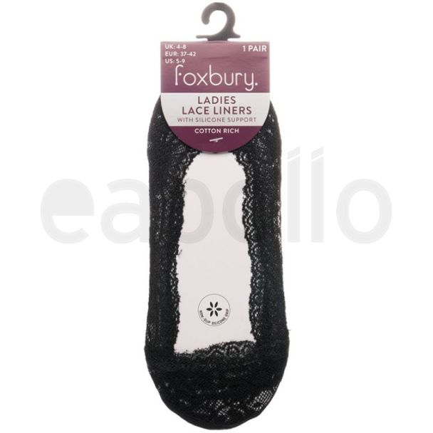 Ladies Lace Liners- Black Colour 