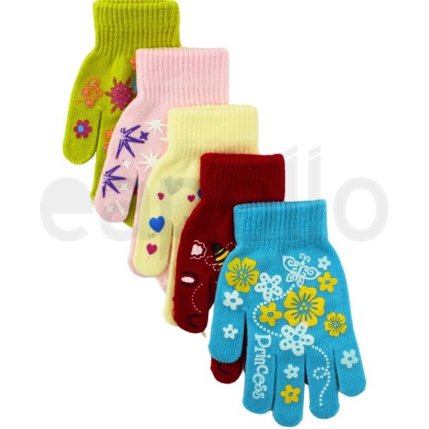 Ladies Magic Gloves - Assorted Colours & Designs 