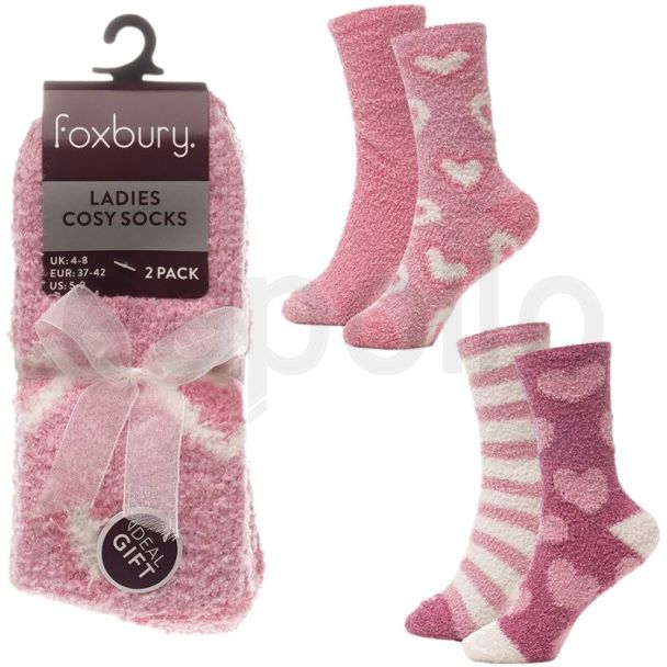 Ladies Marl Cosy Socks - Assorted 