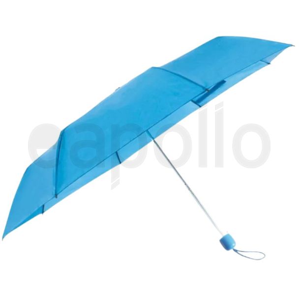 Ladies Mini Compact Umbrella With Round Plastic Handle - Assorted