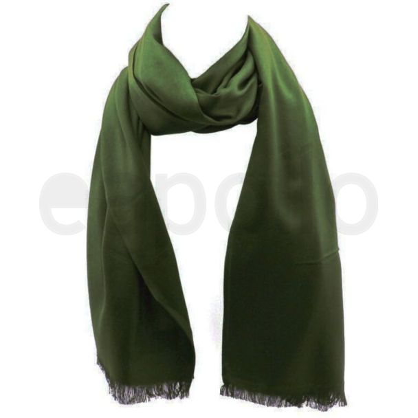 Ladies Pashmina Style Scarf – Dark Green