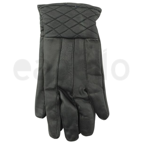 Ladies Sheepskin Leather with Lining & Quilted Patterned Cuff