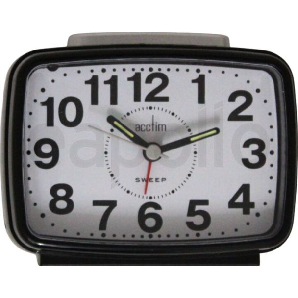 Acctim 'Titan 2' Large Beep Bell Alarm Clock - Black