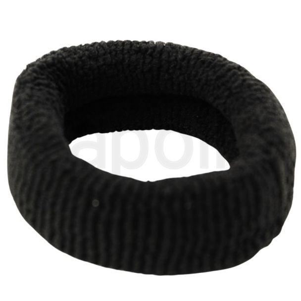 Large Jersey Donut Elastic - Black (3cm x 8cm)