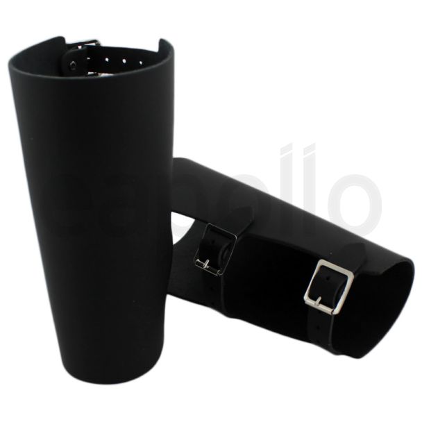 Large Plain Leather Wristband