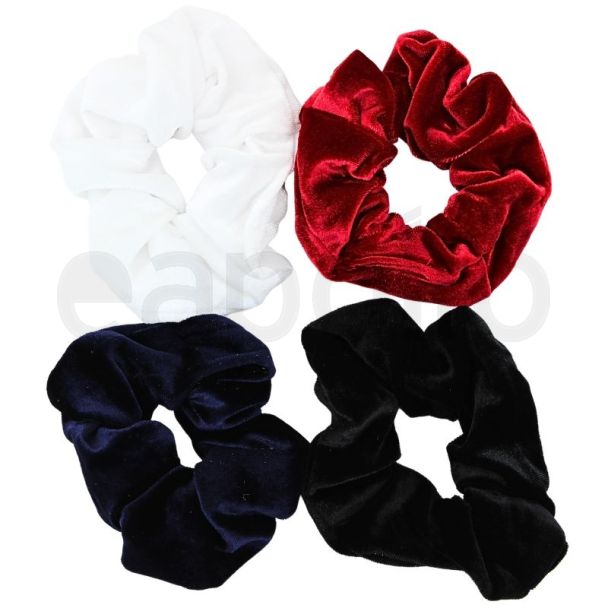 Large Velvet Hair Scrunchies - Assorted