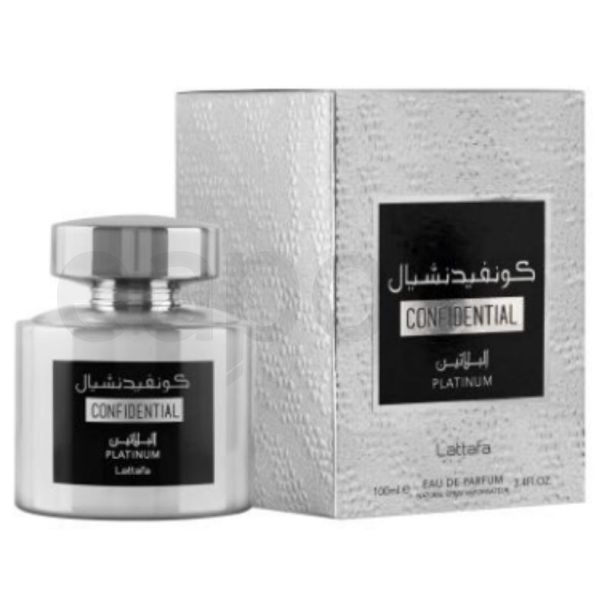 Lattafa Mens Perfume 100ml - Confidential Platinum