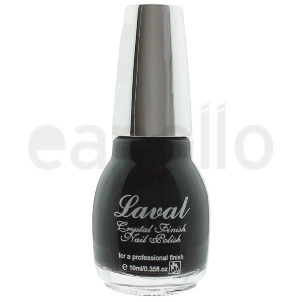 Wholesale Laval Crystal Finish Nail Polish - Black
