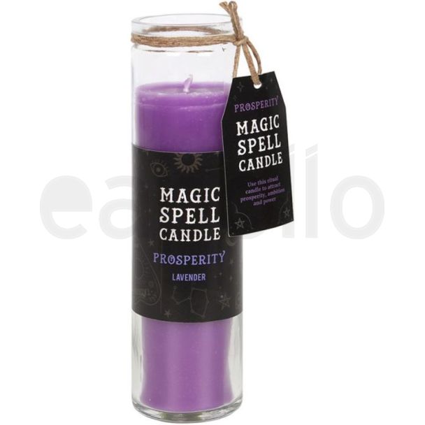 Lavender "Prosperity" Magic Spell Tube Candle