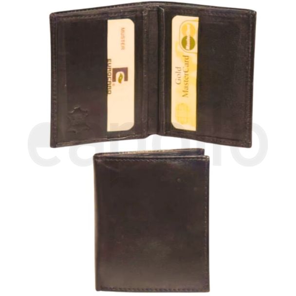 Leather RFID Bifold Wallet - Dark Brown