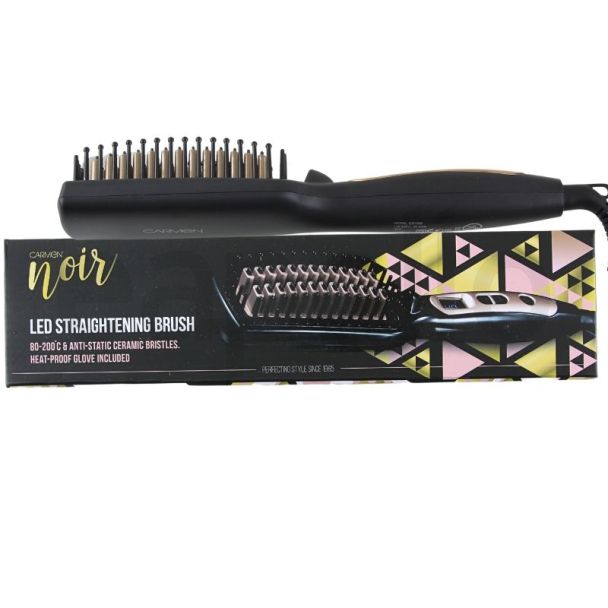 Wholesale LED Straightening Brush (Carmen Noir) 