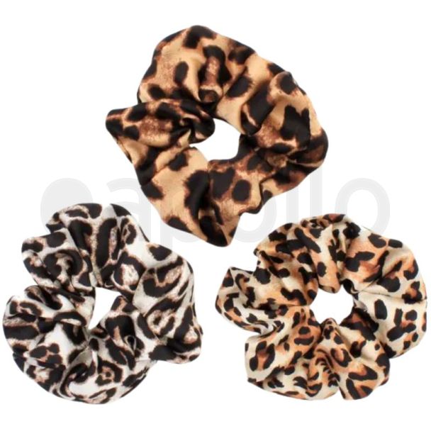 Leopard Print XL Scrunchies - Assorted Colours (12cm)