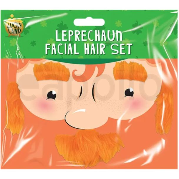 Leprechaun Facial Hair Costume Set for St. Patrick’s Day