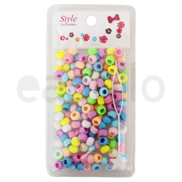 Wholesale Multicoloured Light Assortment Hair Braiding Beads