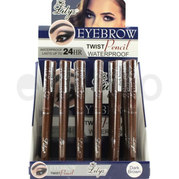 Lilyz Waterproof Twist Eyebrow Pencil - Dark Brown