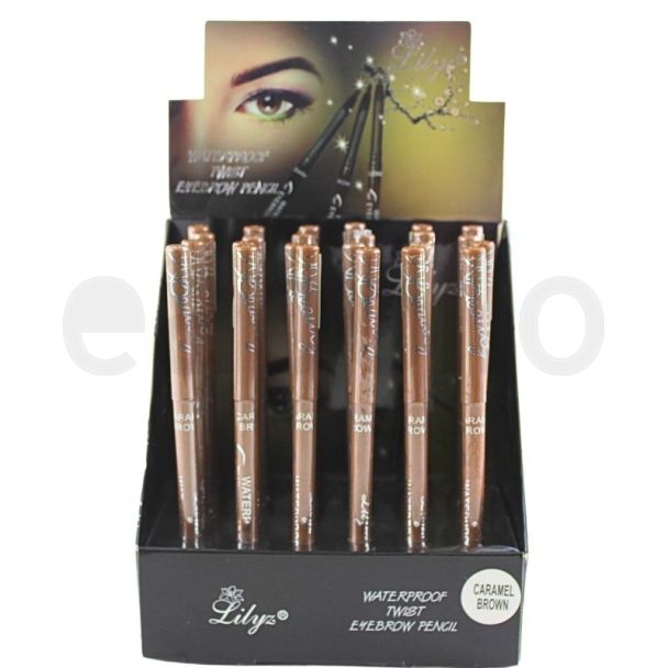  Lilyz Waterproof Twist Eyebrow Pencil - Caramel Brown