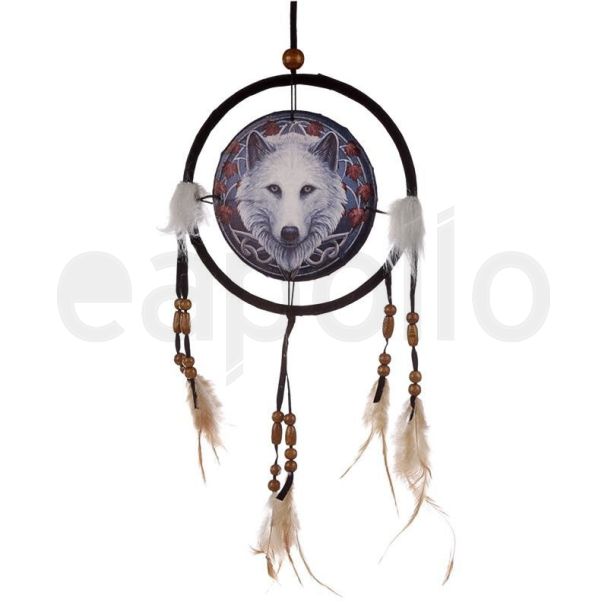 Lisa Parker Guardian of the Fall Wolf Dreamcatcher 16cm