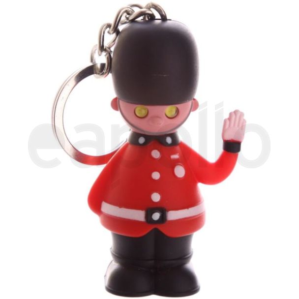 London Guardsman LED Keyring with Sound- Rule Britannia